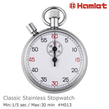 Hamlet 哈姆雷特 不銹鋼經典機械式碼錶 60秒制 1/5秒