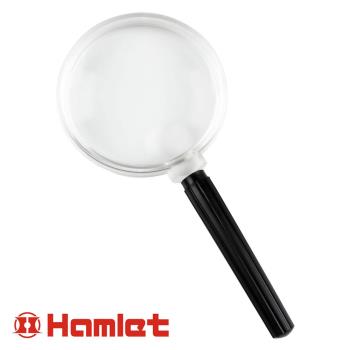 【Hamlet 哈姆雷特】2x4x / 80mm 光學級壓克力手持型放大鏡【EL-006】(免運費)