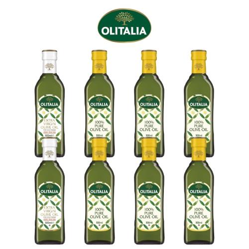Olitalia 奧利塔 特級初榨橄欖油500ml x2罐+純橄欖油500ml x6罐