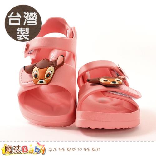 魔法Baby 女童鞋 台灣製迪士尼小鹿斑比授權正版極輕量涼鞋~sd3055