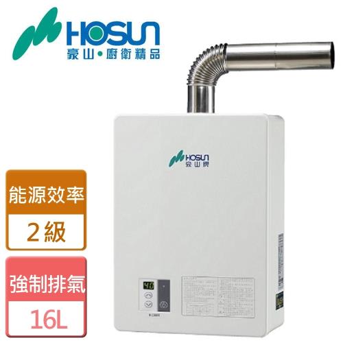 【豪山】H-1660  -  強制排氣型熱水器FE式-16L-僅北北基含安裝