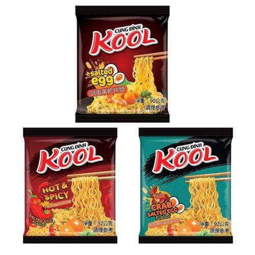 KOOL乾拌麵-單入裝(任選-鹹蛋黃/麻辣味/螃蟹味)(20包/組)