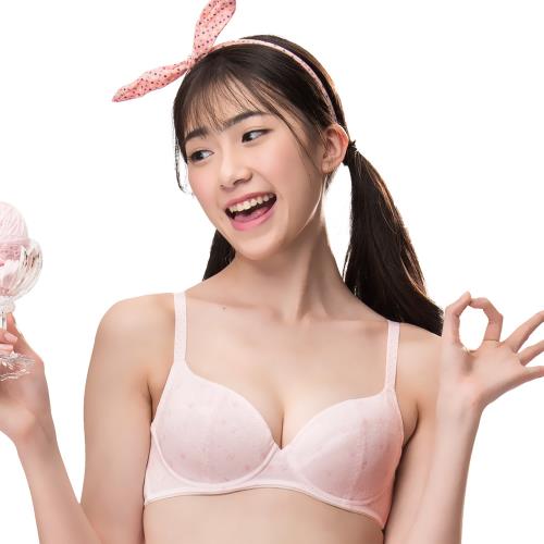 【嬪婷BeenTeen】學生成長 ACE ICE系列 D罩杯軟鋼圈內衣(聖代粉)