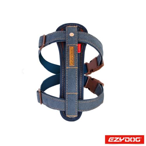 EzyDog 易吉狗澳洲 狗體工學胸背帶 M號 -丹寧