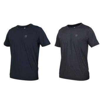 FIRESTAR 男彈性圓領短袖T恤-吸濕排汗 反光 慢跑 路跑 運動上衣