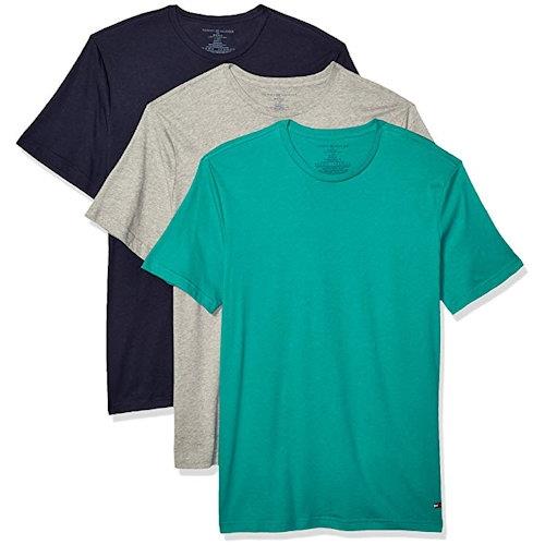 Tommy Hilfiger 2020男時尚黑灰綠色圓領短袖內衣混搭3件組