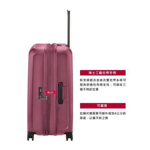 VICTORINOX 瑞士維氏CONNEX 可擴充29吋硬殼行李箱-櫻花粉 610492