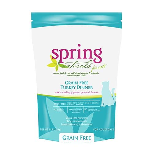 【Spring Naturals 曙光】無穀火雞肉 全齡貓 天然寵物餐食 貓飼料_300G x 3包