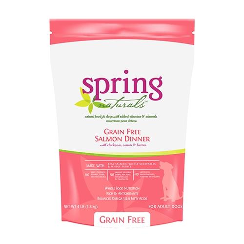 【Spring Naturals 曙光】無穀鮭魚 全齡犬 天然寵物餐食 犬飼料_24LB