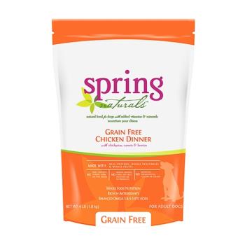 【Spring Naturals 曙光】無穀雞肉 全齡犬 天然寵物餐食 犬飼料 4LB