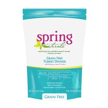 美國 Spring Naturals 曙光無榖火雞肉犬餐食 (犬糧/犬飼料)- 300G x 3包