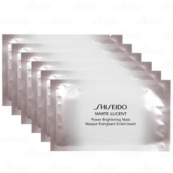 SHISEIDO 資生堂 美．透．白 淨電力面膜(27ml*單片)*6