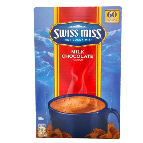 美國進口【 SwissMiss】 即溶可可粉-牛奶巧克力口味   (60入/盒)