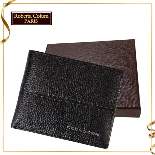 (Roberta Colum)諾貝達 男用專櫃皮夾 進口軟牛皮短夾(25003二色可選)