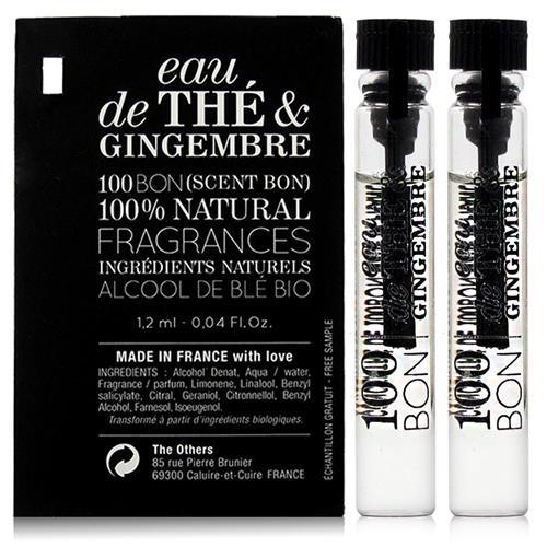 100BON CONCENTRE THE ET GINGEMBRE 茉莉茶香生薑香精 針管1.2ml *2入