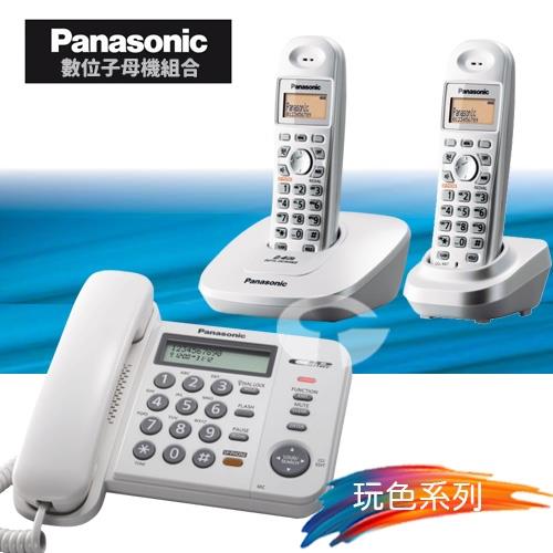 Panasonic 松下國際牌數位子母機電話組合 KX-TS580+KX-TG3612 (經典白+時尚白)