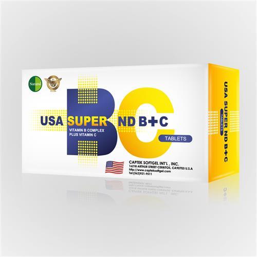 美國Natural D 超級B+C能量補給組(30粒/盒)*5盒