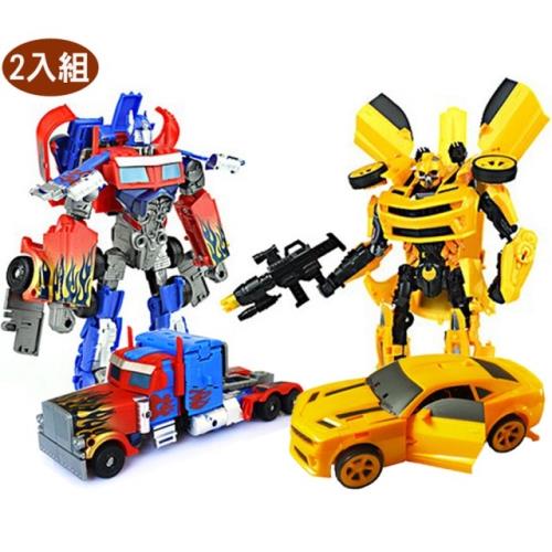 變形機器人模型玩具機器人玩具2入組 605633【卡通小物】