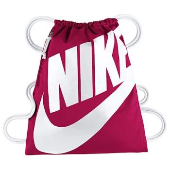 Nike 2020時尚大Logo梅紅色運動束口後背包