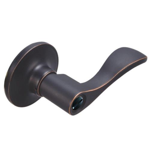 LYEX70G 加安浴廁鎖 古紅銅 內側自動解閂 安裝60mm門厚30-45MM無鑰匙 水平把手鎖 圓套盤 通道廁所