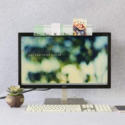 OSHI歐士  電腦螢幕留言備忘版-周計畫(立體綠)-2入組/MEMO夾/禮物/辦公用品/便利貼留言板