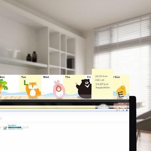  OSHI歐士 電腦螢幕留言備忘版-LOVE-2入組/MEMO夾/禮物/辦公用品/便利貼留言板