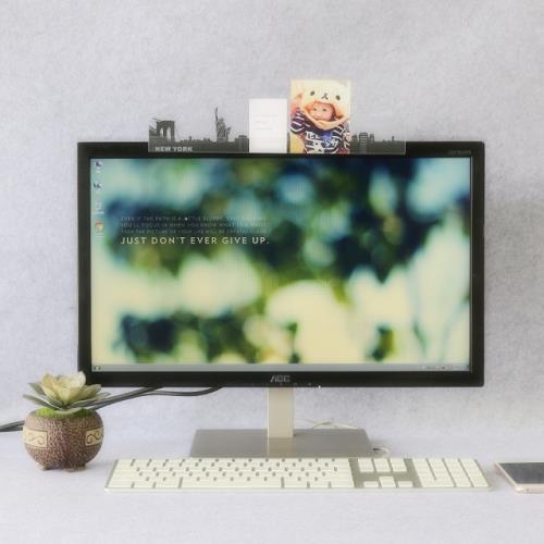 OSHI歐士  電腦螢幕留言備忘版-紐約-2入組/MEMO夾/禮物/辦公用品/便利貼留言板