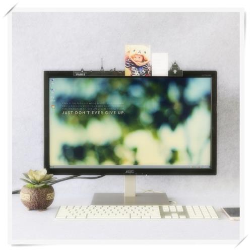 OSHI歐士  電腦螢幕留言備忘版-巴黎-2入組/MEMO夾/禮物/辦公用品/便利貼留言板