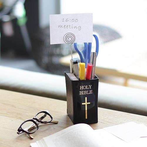 歐士OSHI  聖經造型筆筒/桌面整理盒/多功能筆筒/桌面收納