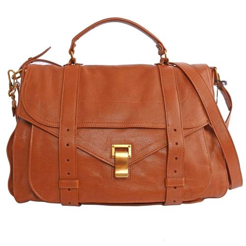 PROENZA SCHOULER EXTAR LARGE小羊皮 E1二用包(焦糖色) H00004 L001C 2003