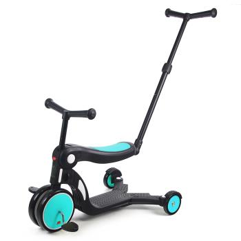 BabyBabe 三合一平衡三輪車附手拉桿(平衡車、滑步車)-三色可選