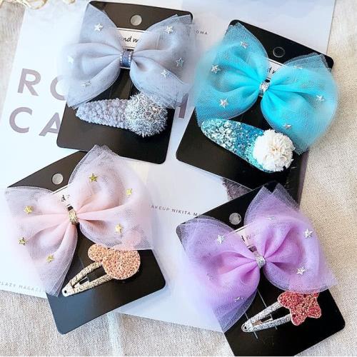 韓版兒童髮飾髮夾寶寶髮夾邊夾瀏海夾2件組 42-20016   (6950636) 【卡通小物】