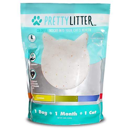 美國 PRETTY LITTER 沛蒂貓健康檢測懶人貓砂-水晶砂 (4LB)
