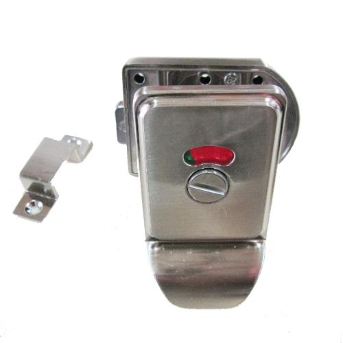 不鏽鋼浴廁門閂 LA-16 方型指示鎖 定位型指示鎖 表示錠 安全指示鎖 紅色/綠色 橫拉門 表示鎖 安全鎖 門扣 門止