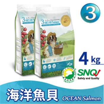 【瑞威寵糧】天然平衡犬糧3號 海洋魚貝 4kgx2包