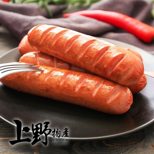 【上野物產】美式甲霸大熱狗 (1800g/20條/包) x1包 共20條
