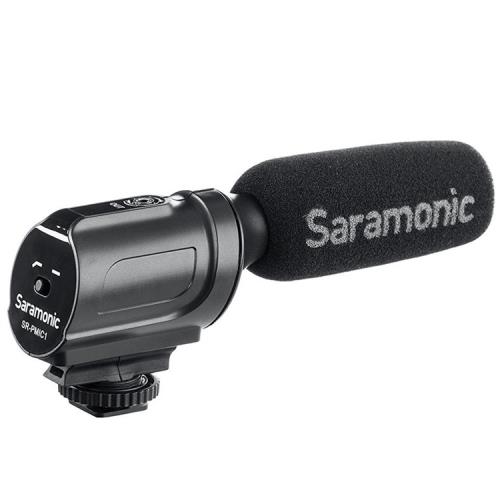 Saramonic超心型指向性電容式麥克風SR-PMIC1(附防風罩;3.5mm輸出;支援plug-in)電容麥克風MIC