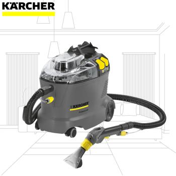  KARCHER 凱馳 PUZZI 8 是專業級有線地毯清潔機，擁有2001-3000Pa強勁吸力，適合深層清潔地毯與地板。重量達5.1kg以上，提供穩定操作與耐用效能，配備多項功能，享1年保固，理想商用清潔選擇。 