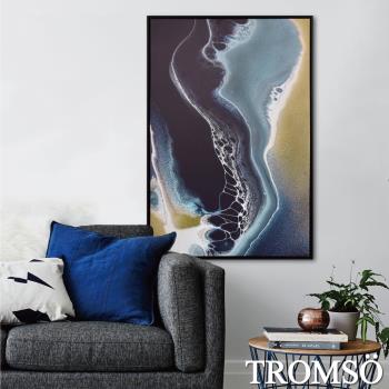TROMSO-時尚風華抽象有框畫大幅 60X90cm 藍海加州