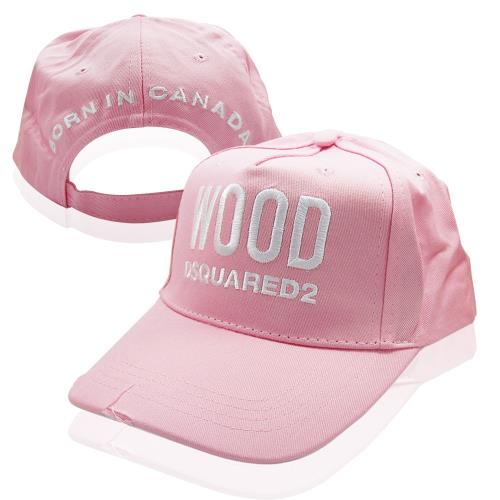 DSQUARED2 WOOD CAP PINK 天性女棒球帽(粉)