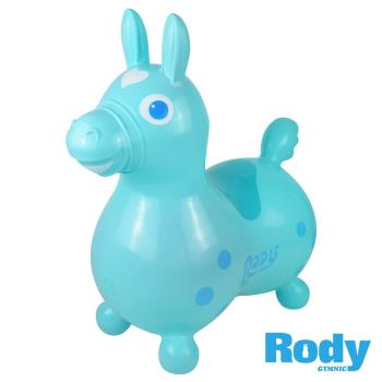 RODY 跳跳馬-亞規限定版附打氣筒-粉藍色 共六色 (義大利原裝進口)