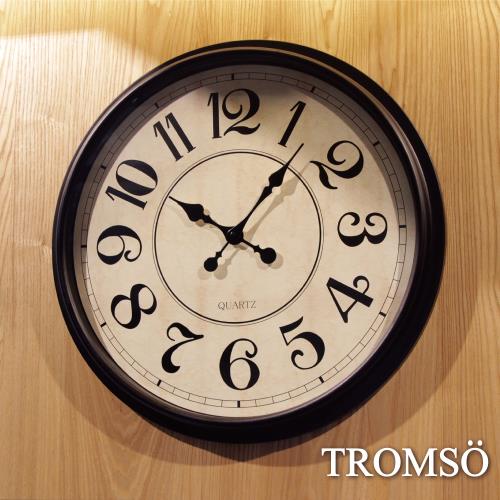 TROMSO-法式香榭_時尚大數字黑白時鐘