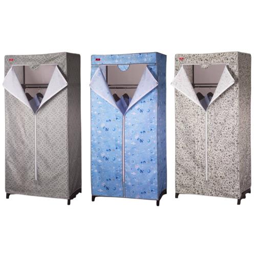 GS金德恩- 加大型全罩式防塵置物收納衣櫥90x50x160cm 顏色隨機 衣架 置物架 收納架