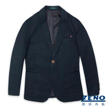 ZENO 精簡合身休閒西裝外套‧黑藍