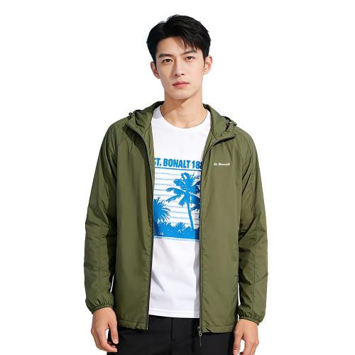 【聖伯納 St.Bonalt】單色超輕薄防曬外套｜男款 7011( 防曬 透氣 防風涼感 空調外套 冷氣房外套)
