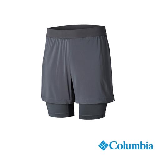 Columbia 哥倫比亞 男款 - 野跑UPF40涼感快排短褲-深灰 UAE06930DY