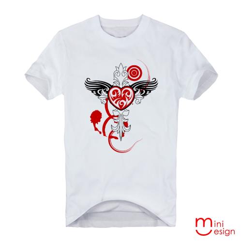 Minidesign-心愛十字架潮流設計短T 五色