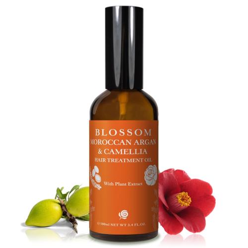 BLOSSOM 黃金摩洛哥山茶花柔絲潤澤修護髮油100ML*8件組