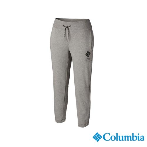 Columbia哥倫比亞 女款- UPF50棉質七分褲-灰色 UAR25620GY