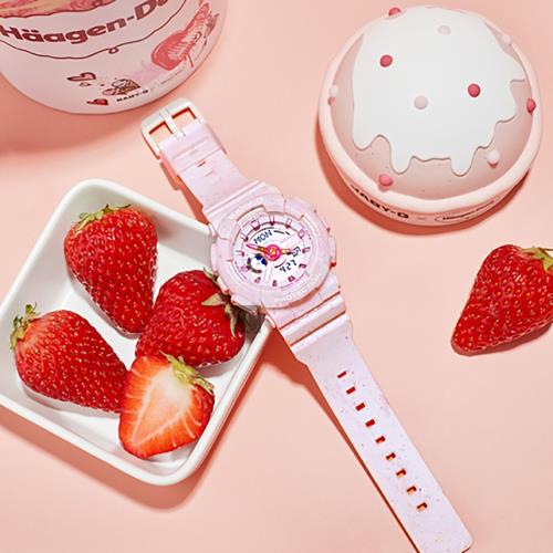 CASIO卡西歐Baby-G莓果冰淇淋手錶BA-110PI-4A